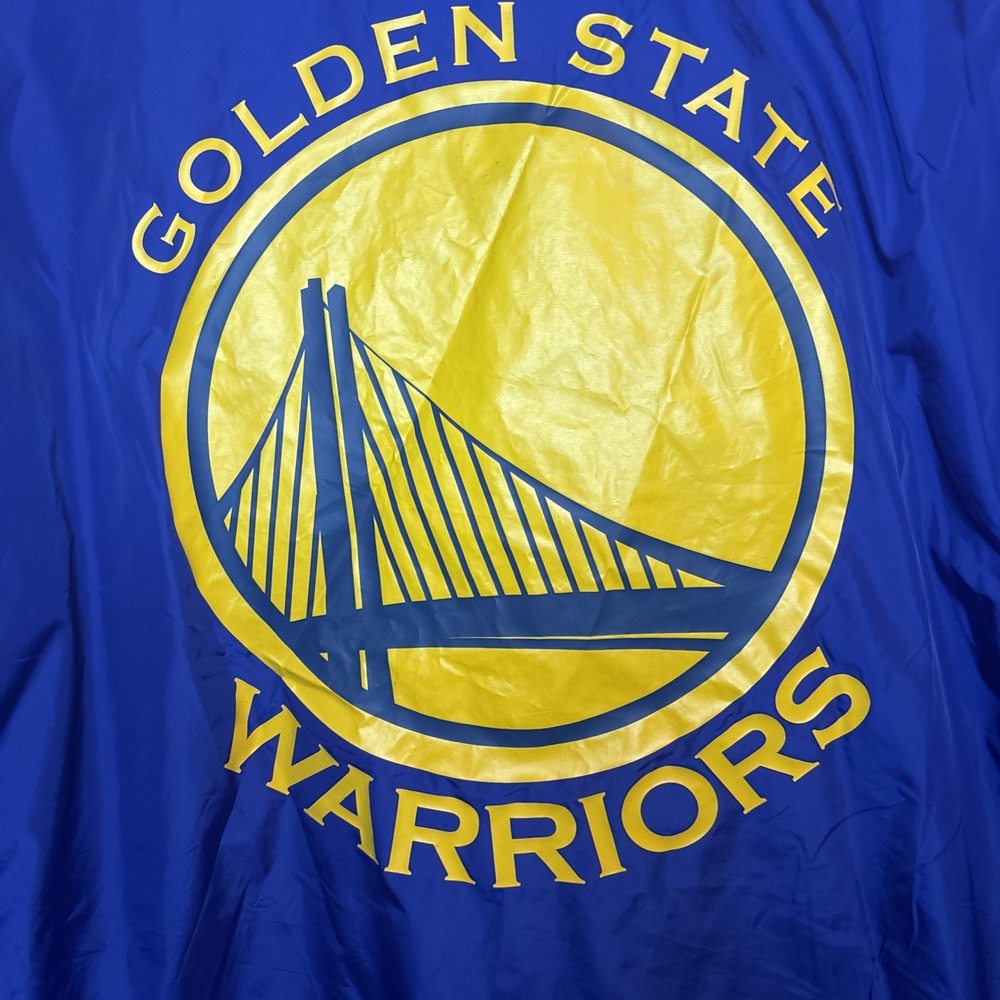 Levis Golden State Warriors Jacket Hat Bundle XL Blue Windbreaker Snapback - Picture 10 of 16